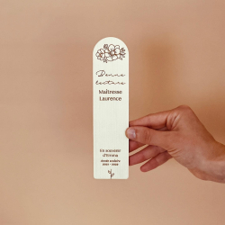 Marque-page en bois à personnaliser pour maîtresse, astem ou nounou