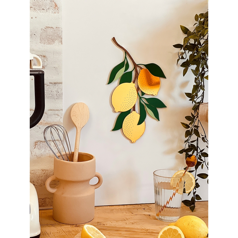Décoration murale originale, grappe de citrons - Print Your Love