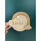 Carte naissance arc-en-ciel LIVIA