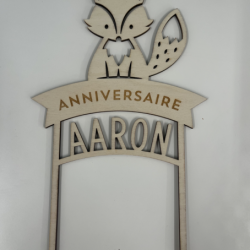Cake topper renard AARON