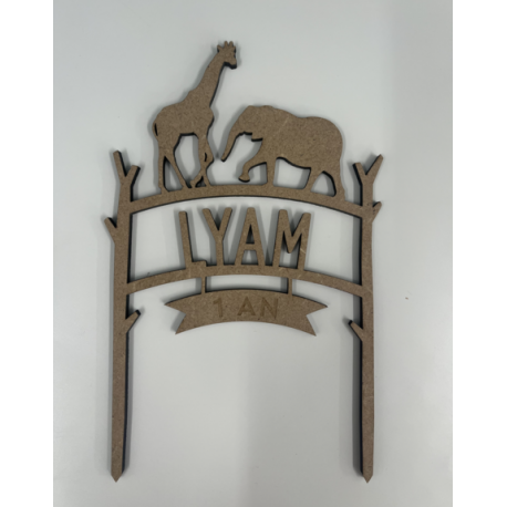 Cake topper savane LYAM