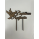 Cake topper baptème colombe AUGUSTE