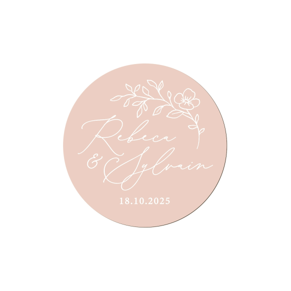 Magnet mariage personnalisé, magnet aimanté en plexiglas