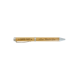 Stylo en bois personnalisé cadeau papy