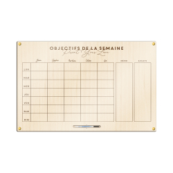 Planning hebdomadaire mural, planificateur entreprise