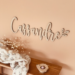 Prénom en bois personnalisé, décoration chambre enfant