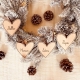 Boules de Noël coeur à personnaliser en bois, Mon Petit Léon x Print Your Love