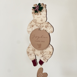Mon poupon décoration murale souvenir naissance Marie Savart x Print Your Love