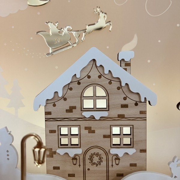 Décoration de Noël originale, pléiade féérique, calendrier de l'Avent