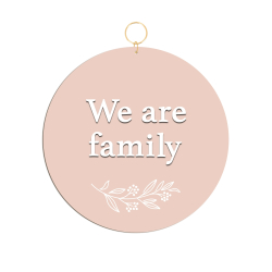 Décoration murale médaillon We are family