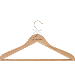 Cintre mariée en bois à personnaliser mariage, cadeau EVJF