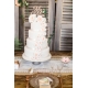 Figurine de gâteau en bois mariage Mr Mrs calligraphie