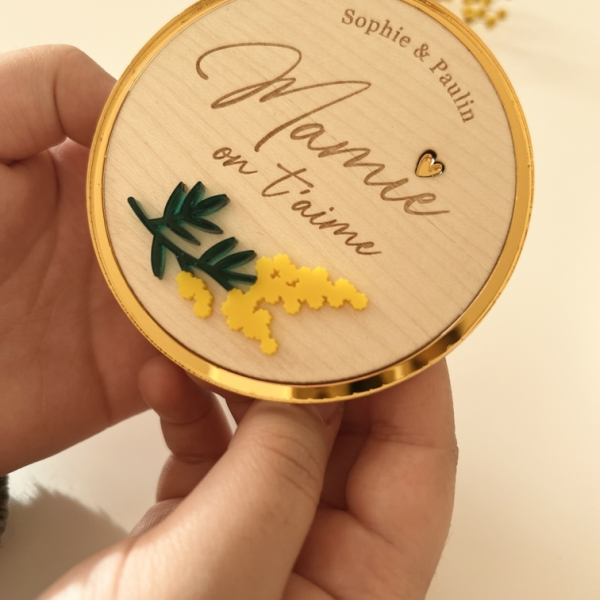 Joli magnet à personnaliser Mamie d'amour