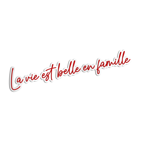 Enseigne personnalisée style néon rouge, citation sur-mesure