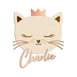 Décoration anniversaire chat, enseigne personnalisée