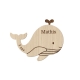 Magnet en bois baleine, cadeaux d'invités mer
