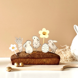Cake topper marguerite en plexiglas, anniversaire fleurs