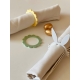 Ronds de serviette plexiglas pastel, thème champêtre marguerite