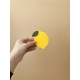 Décoration murale citron jaune à accrocher