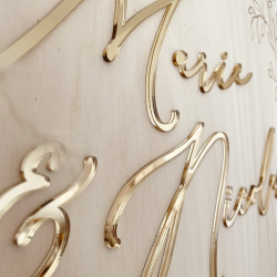 Panneau de bienvenue mariage fleuri, panneau d'accueil en bois