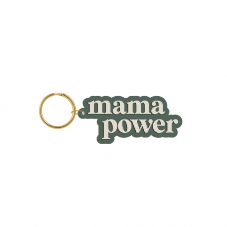 Porte-clés maman original vert Mama power
