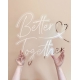Enseigne style néon Better Together miroir rose gold