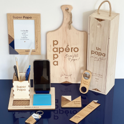 Marque-page en bois personnalisable papa fête des pères