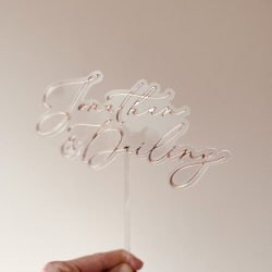 Cake topper mariage original et personnalisé