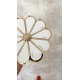 Décoration originale personnalisée fleur en plexiglas blanc