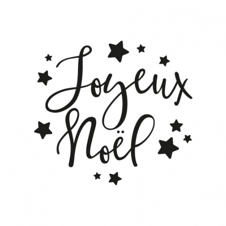 Tampon encreur joyeux noël étoiles personnalisez vos paquets cadeaux