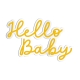 Enseigne style néon Hello Baby, décoration enfant baby shower