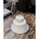Cake topper mariage ou baptême 2 prénoms