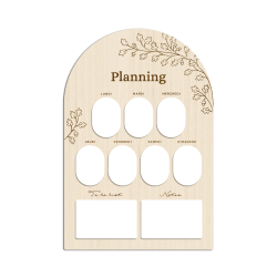 Planning hebdomadaire automnal