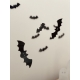 Lot de 3 chauve-souris plexiglas noir, décoration Halloween