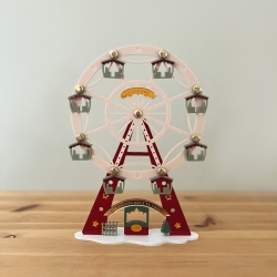 Décoration de Noël miniature, grande roue de Noël