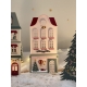 Décoration de Noël village miniature, maison et son magasin
