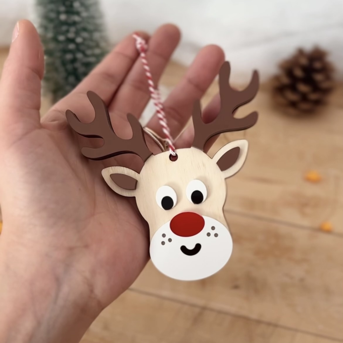 Lot De 32 Décorations De Noël En Bois à Suspendre - 12 Pendentifs Vintage + 4 Anges Pour Sapin, Porte, Fenêtre - 4