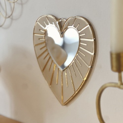 Coeur ex-voto à accrocher, décoration murale vintage et moderne