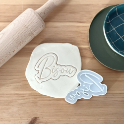 Emporte-pièce à biscuits Bisou, sablés maison originaux