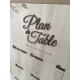 Plan de table mariage à personnaliser, panneau en bois