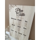 Plan de table en bois mariage champêtre