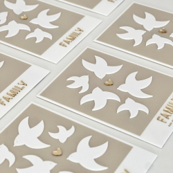 Affiche en plexiglas originale, oiseaux