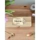Boîte à thé personnalisée en bois, cadeau fête des grand-mères