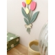 Décoration bouquet de tulipes plexiglas, cadeau fête des mamies