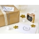 Emballage cadeau de Noel original tampon encreur couronne avent