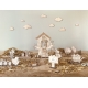 Jardin du lapin de Pâques miniature, décoration originale de Pâques