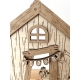 La cabane du lapin de Pâques, décoration unique en bois
