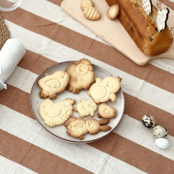Biscuits de Pâques maison, animaux en sablés
