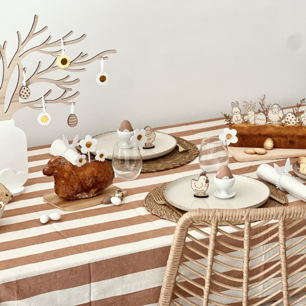 Décoration table de Pâques originale et printanière