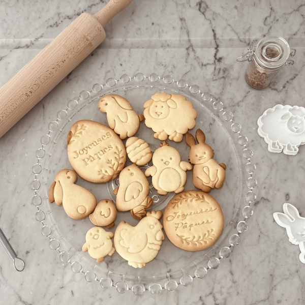 Biscuits maison de Pâques, sablés originaux animaux